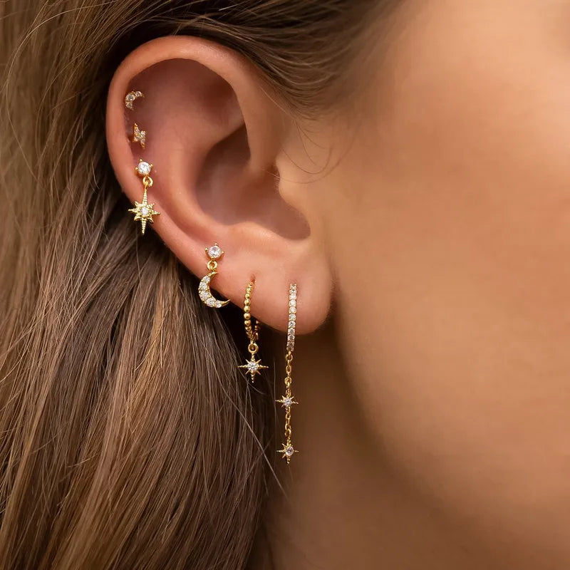 Celestial Earring Set | Gold