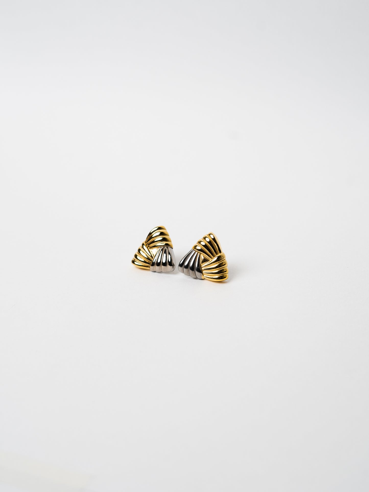 Twilight Peak Statement Studs | Two Tone