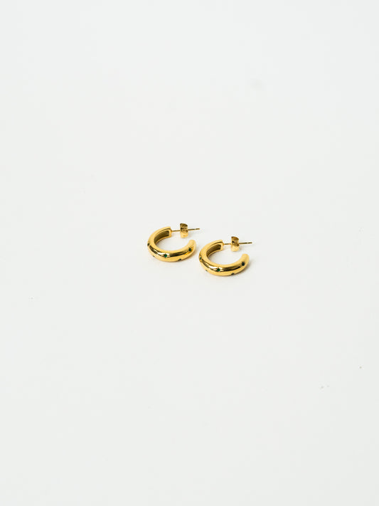 Zirca Hoop | Gold