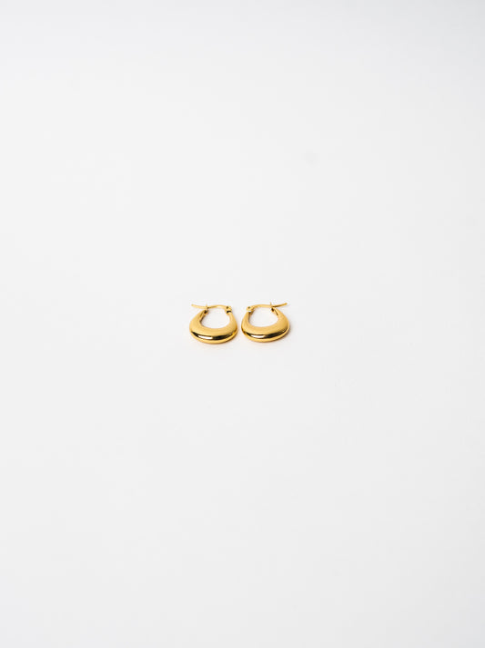 Classic Crescent Hoop | Gold