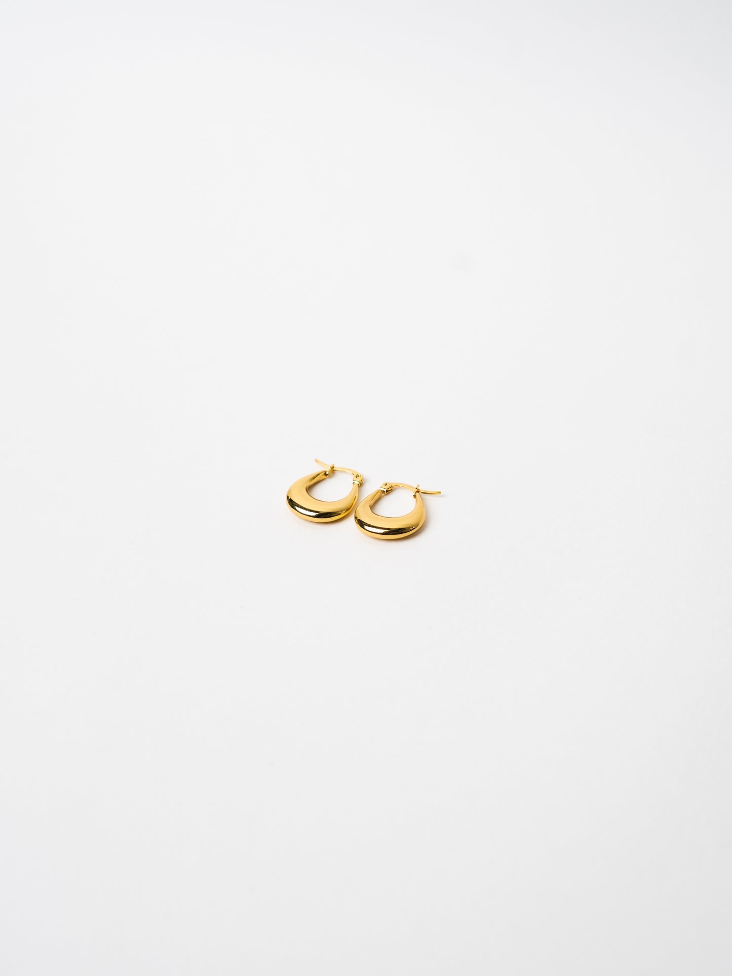 Classic Crescent Hoop | Gold