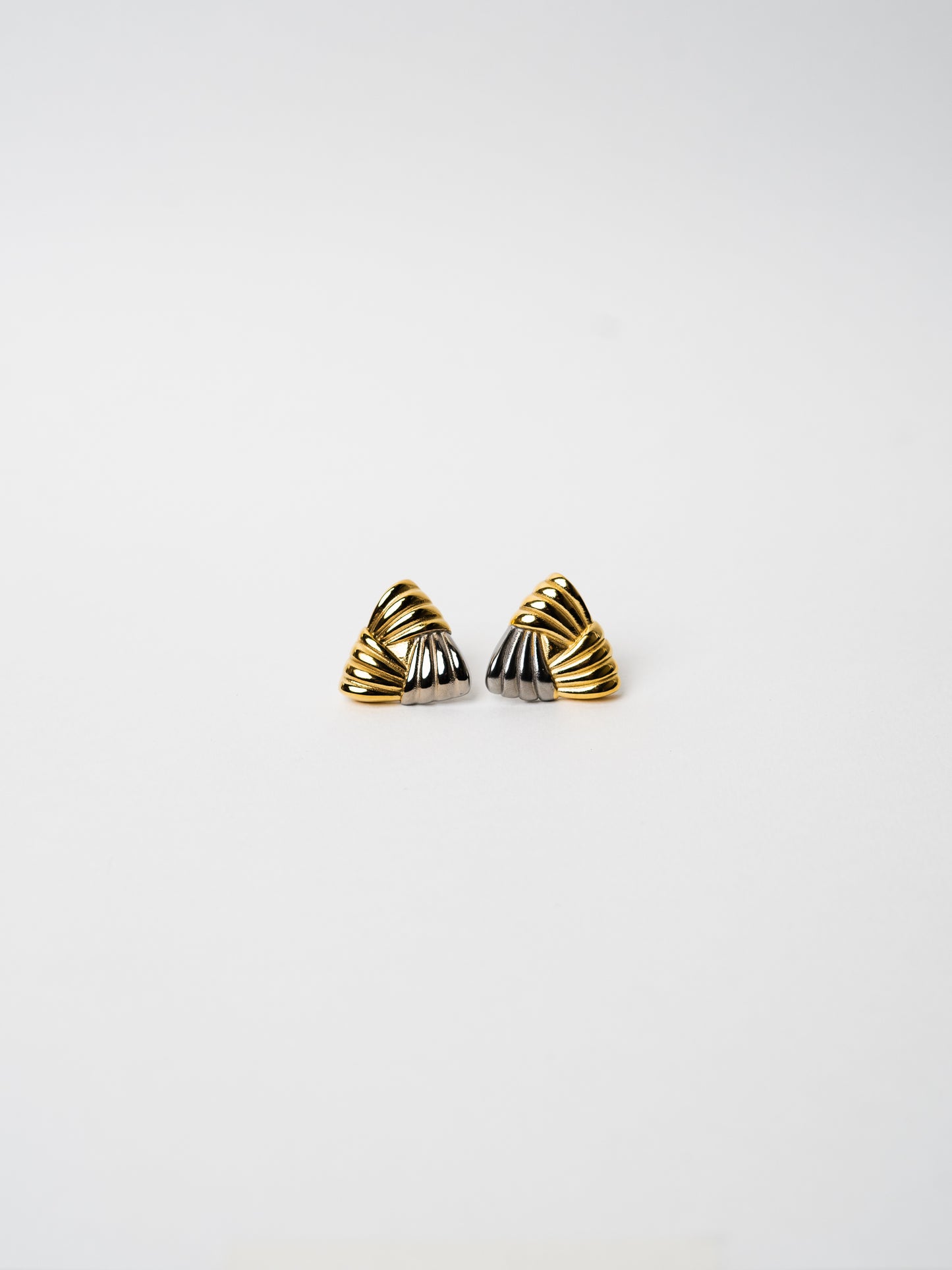 Twilight Peak Statement Studs | Two Tone