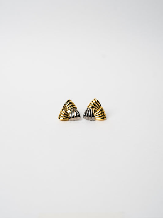 Twilight Peak Statement Studs | Two Tone