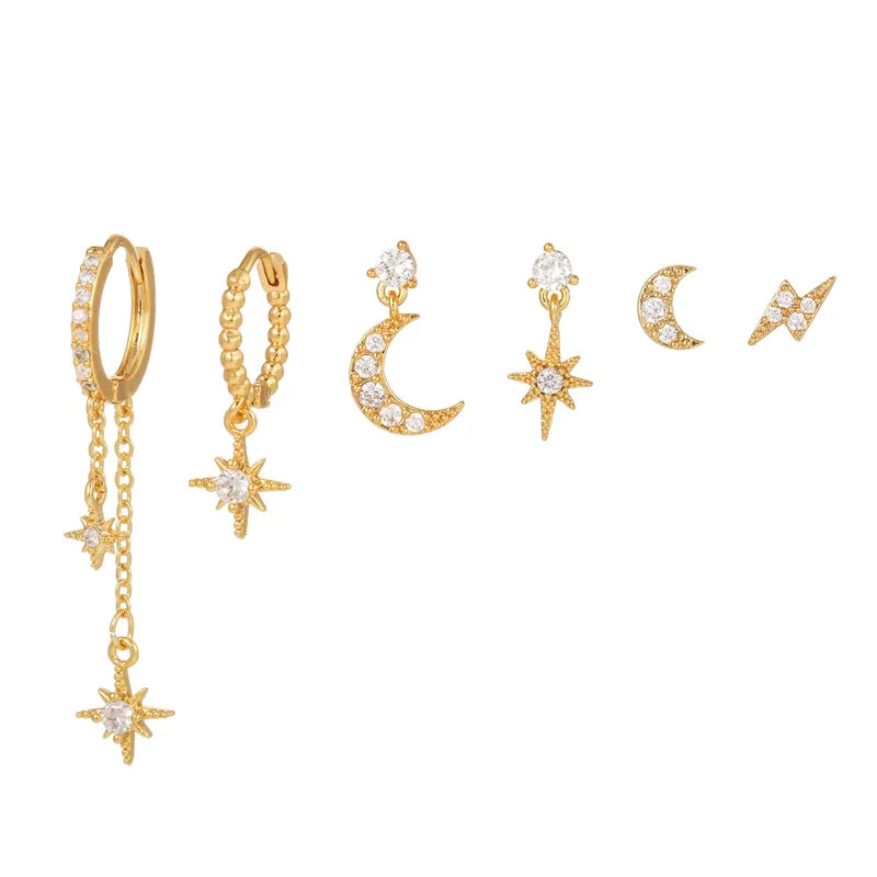 Celestial Earring Set | Gold